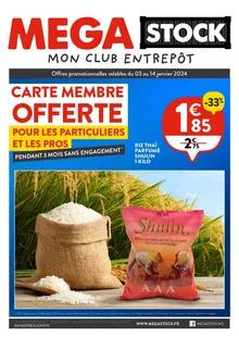 Catalogue promo mega stock du 3 au 14 janvier 2024