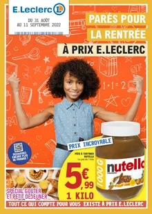 Catalogue promo e.leclerc du 31 août au 11 septembre 2022