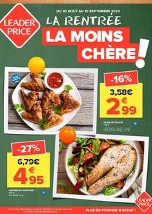 image de couverture du cataloque La rentrée la moins chère