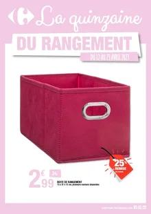 image de couverture du cataloque La quinzaine du rangement