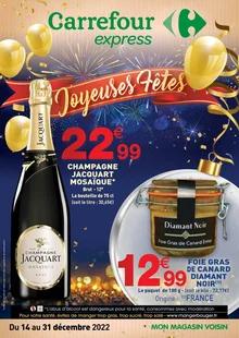 Catalogue promo carrefour express du 14 au 31 décembre 2022