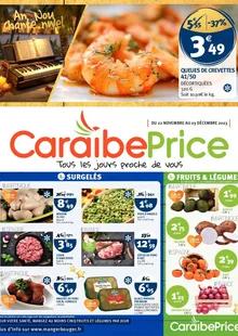 Catalogue promo caraibe price du 22 novembre au 3 décembre 2023