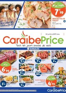 Catalogue promo caraibe price du 14 au 25 août 2024