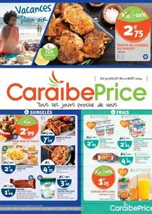 Catalogue promo caraibe price du 31 juillet au 11 août 2024