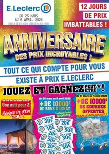 Catalogue promo e.leclerc du 25 mars au 6 avril 2025