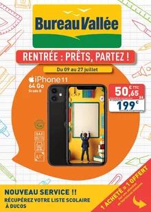 Catalogue promo bureau vallée du 9 au 27 juillet 2025