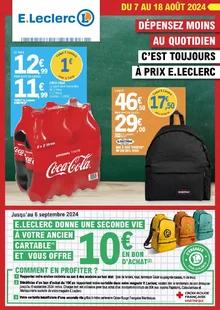 Catalogue promo e.leclerc du 7 au 18 août 2024