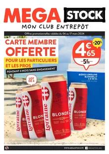Catalogue promo mega stock du 6 au 17 mars 2024