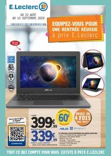 image de couverture du cataloque Equipez-vous pour une rentrée réussie à prix E.Leclerc
