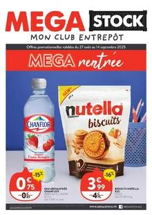 Catalogue promo mega stock du 27 août au 14 septembre 2025