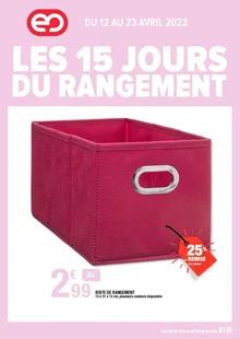 image de couverture du cataloque Les 15 jours du rangement