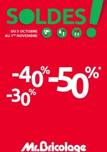  catalogue promo Mr Bricolage 
