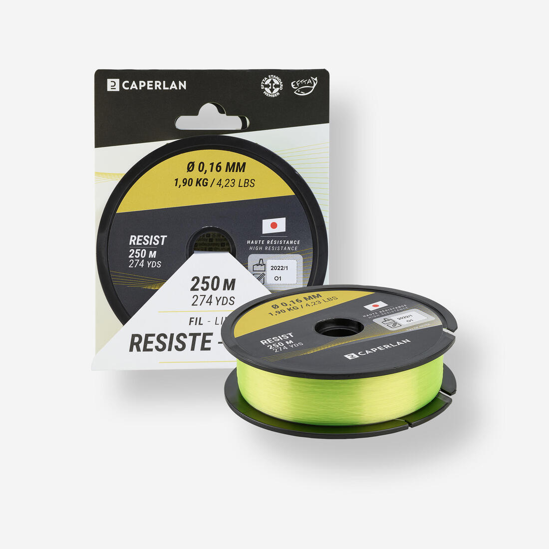 article en promo : Fil pêche rft resist fluo 250m