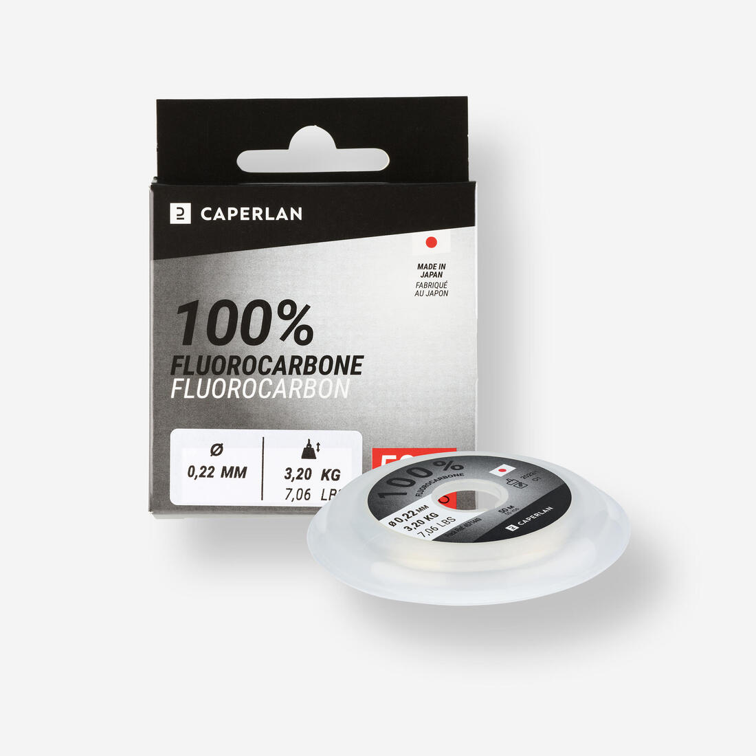 article en promo : Fil de pêche fluorocarbone 100% 50m