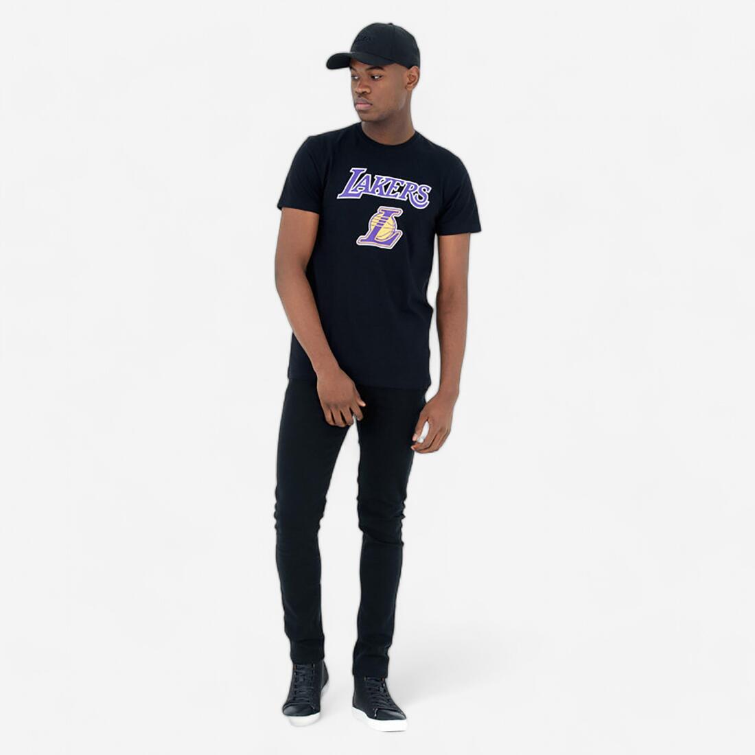 article en promo : T-shirt nba manches courtes homme/femme los angeles lakers - noir