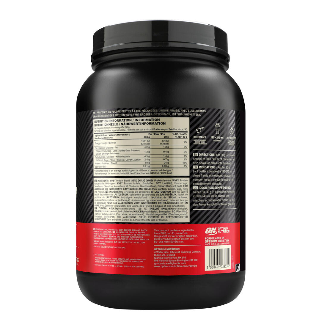 article en promo : Proteine whey gold standard fraise 908gr