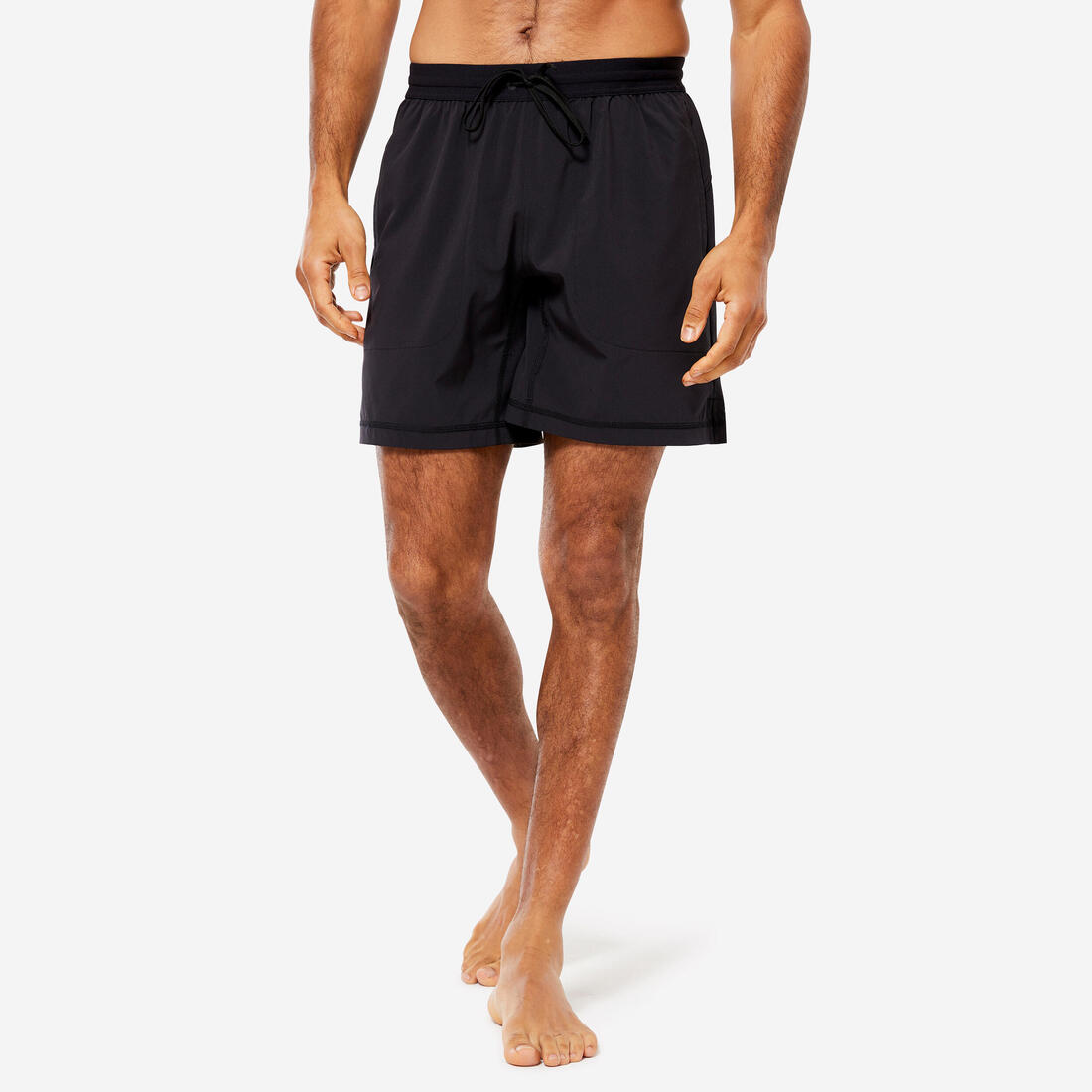 article en promo : Short homme hot yoga ultra leger avec slip integre