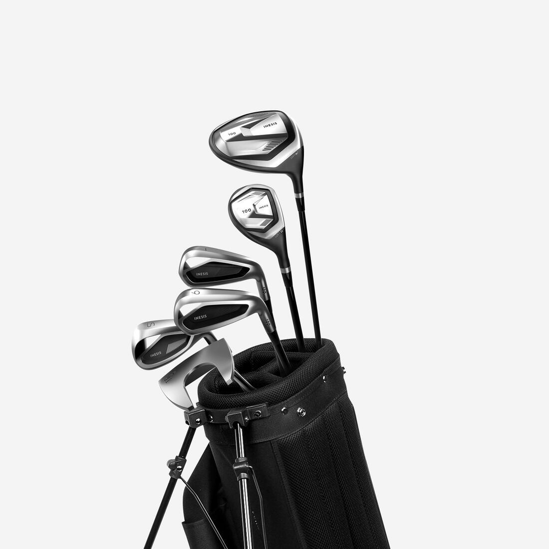 article en promo : Demi-série golf 6 clubs droitier graphite - inesis 100