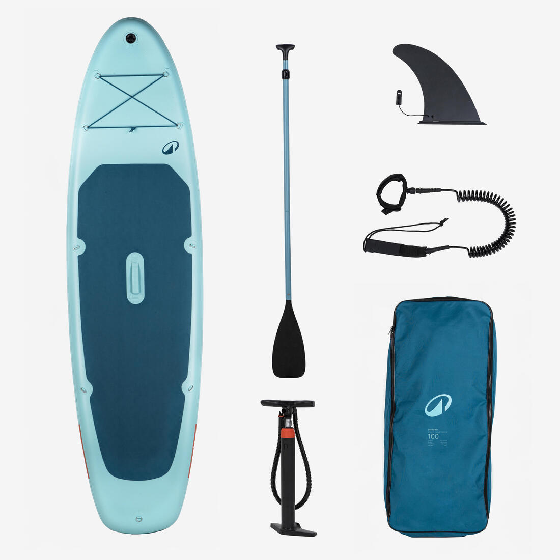 article en promo : Pack stand up paddle gonflable 10'6 ,1 ou 2 personnes (jusqu'à 130 kg)- 100 bleu