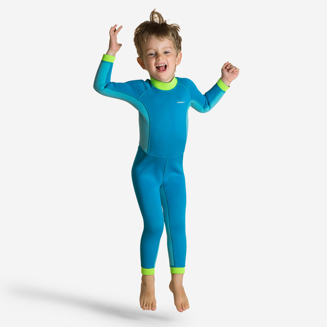 article en promo : Combinaison néoprène natation  jeune enfant - ti warm - bleue