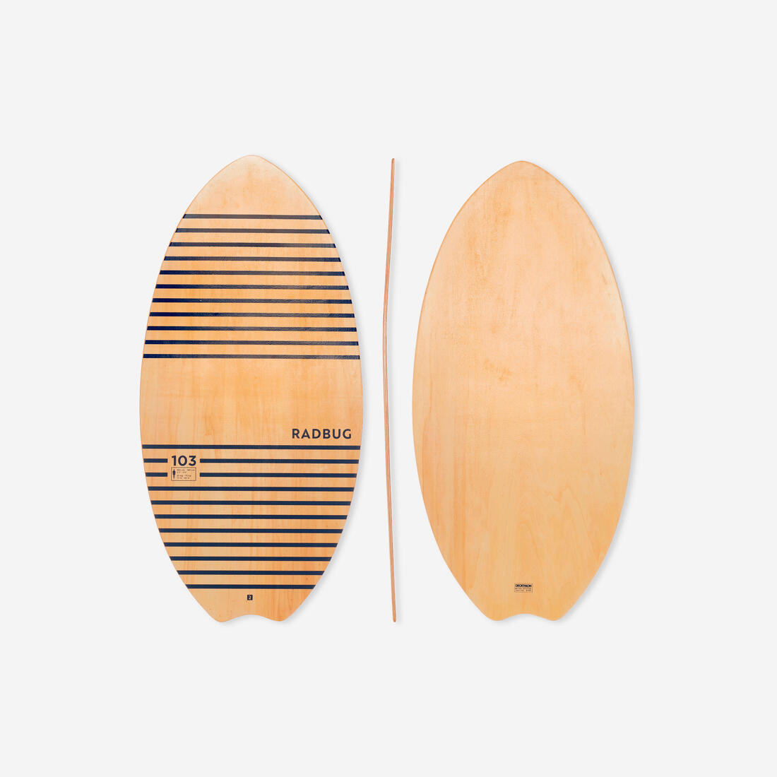 article en promo : Skimboard 100 bois adulte