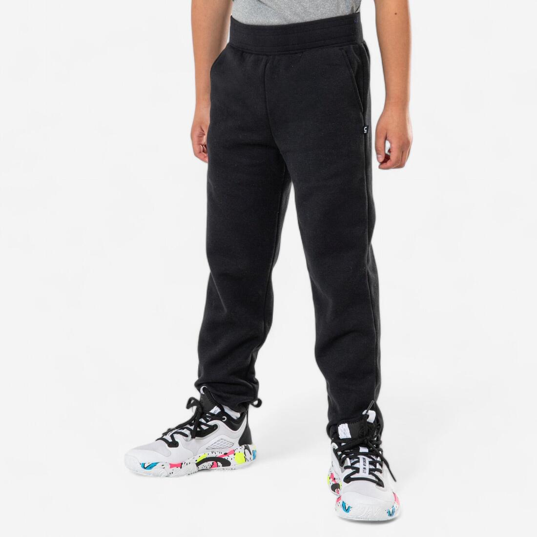 article en promo : Pantalon de basketball surevêtement enfant - p100 noir