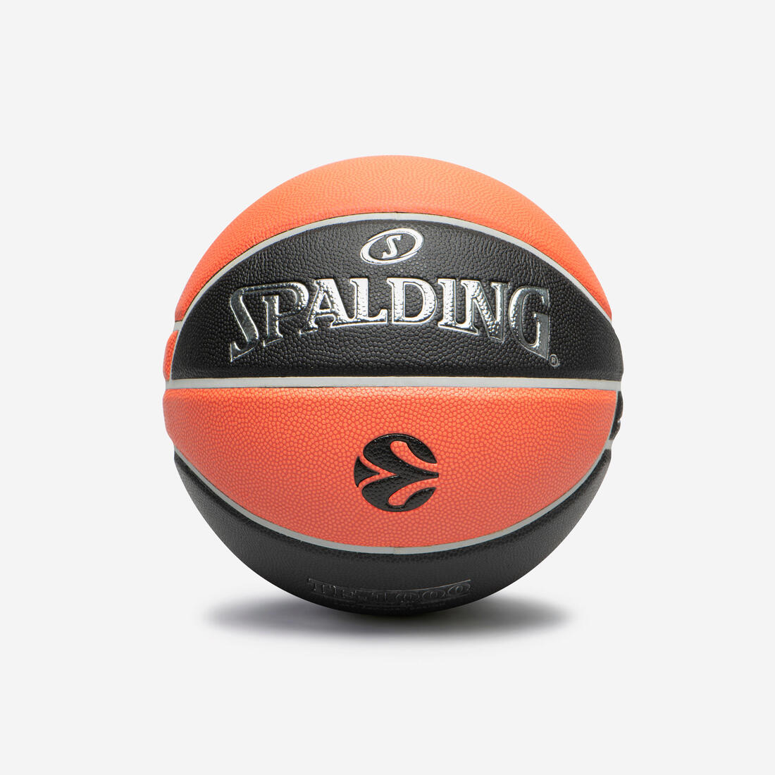 article en promo : Ballon de basketball taille 7 - spalding tf1000 euroleague orange noir
