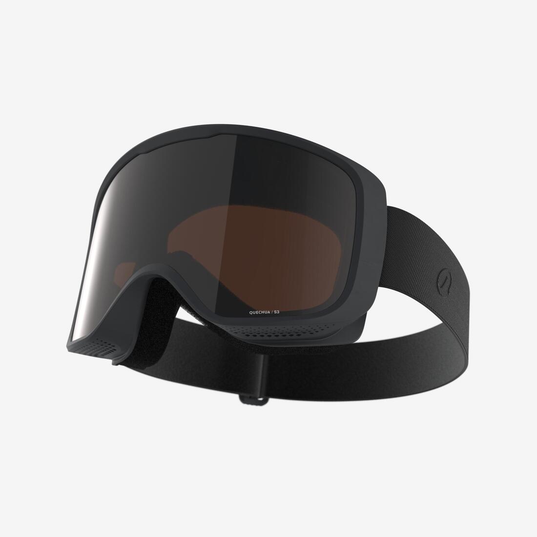 article en promo : Masque de ski et de snowboard beau temps enfant et adulte - g 100 s3 - noir