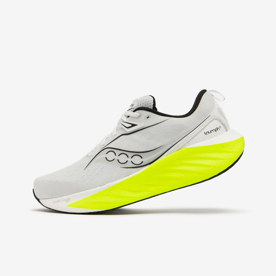article en promo : Chaussures de running homme, saucony triumph 22 blanche jaune