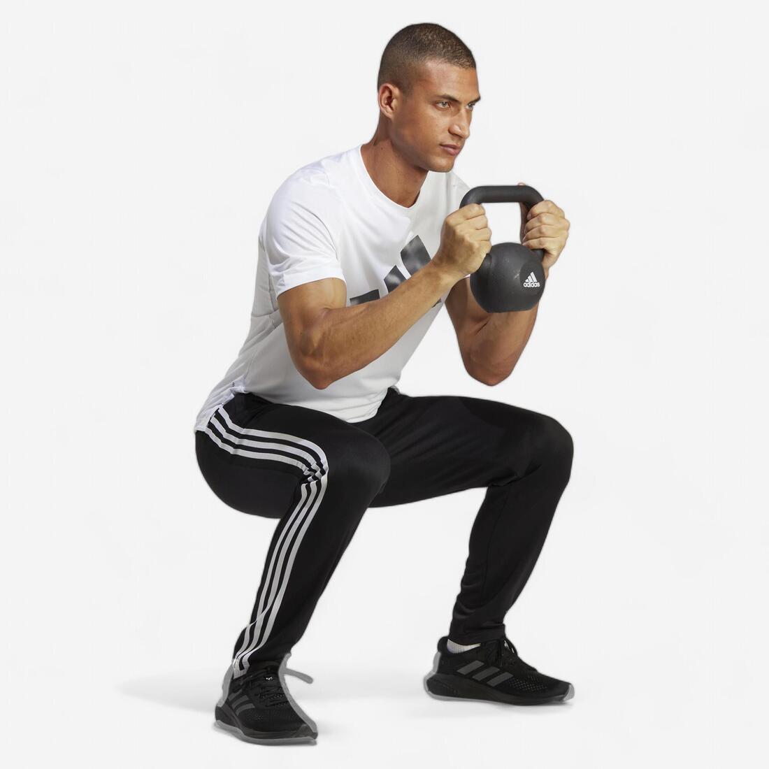 article en promo : Pantalon jogging de fitness cardio adidas homme noir