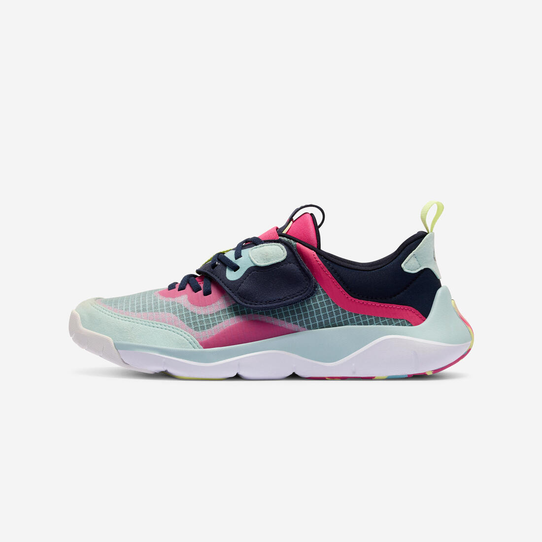 article en promo : Chaussures de sport à scratch faciles à enfiler enfant,playful city multicoclore