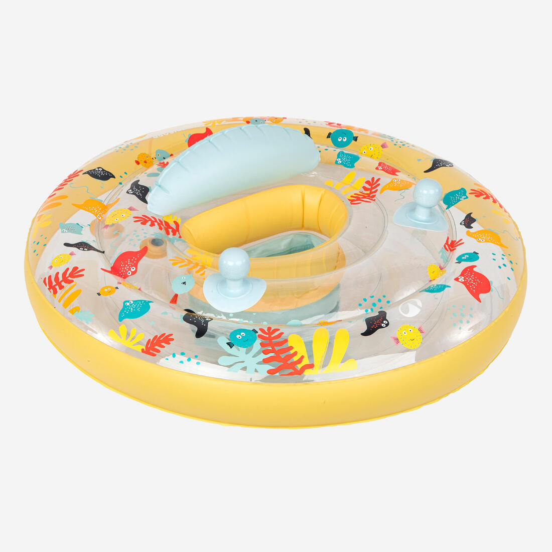 article en promo : Bouée siège de piscine avec poignées bébé 7-15kg - allfish jaune