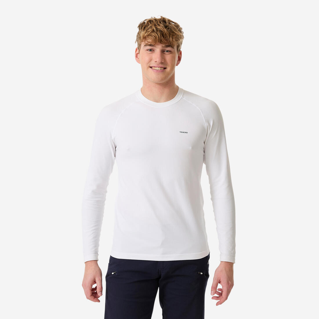 article en promo : T-shirt anti-uv manches longues sailing 500 homme