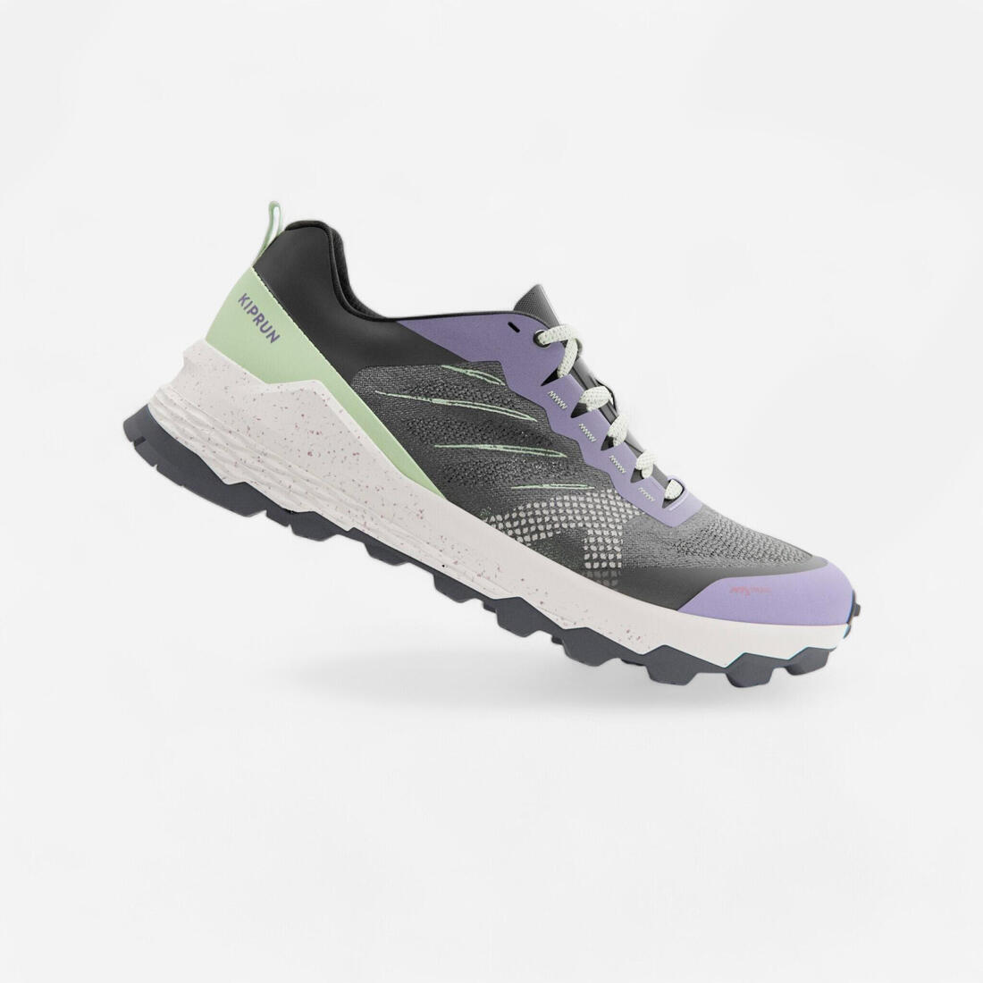 article en promo : Chaussures de running trail femme, kiprun mt3, noir fumé