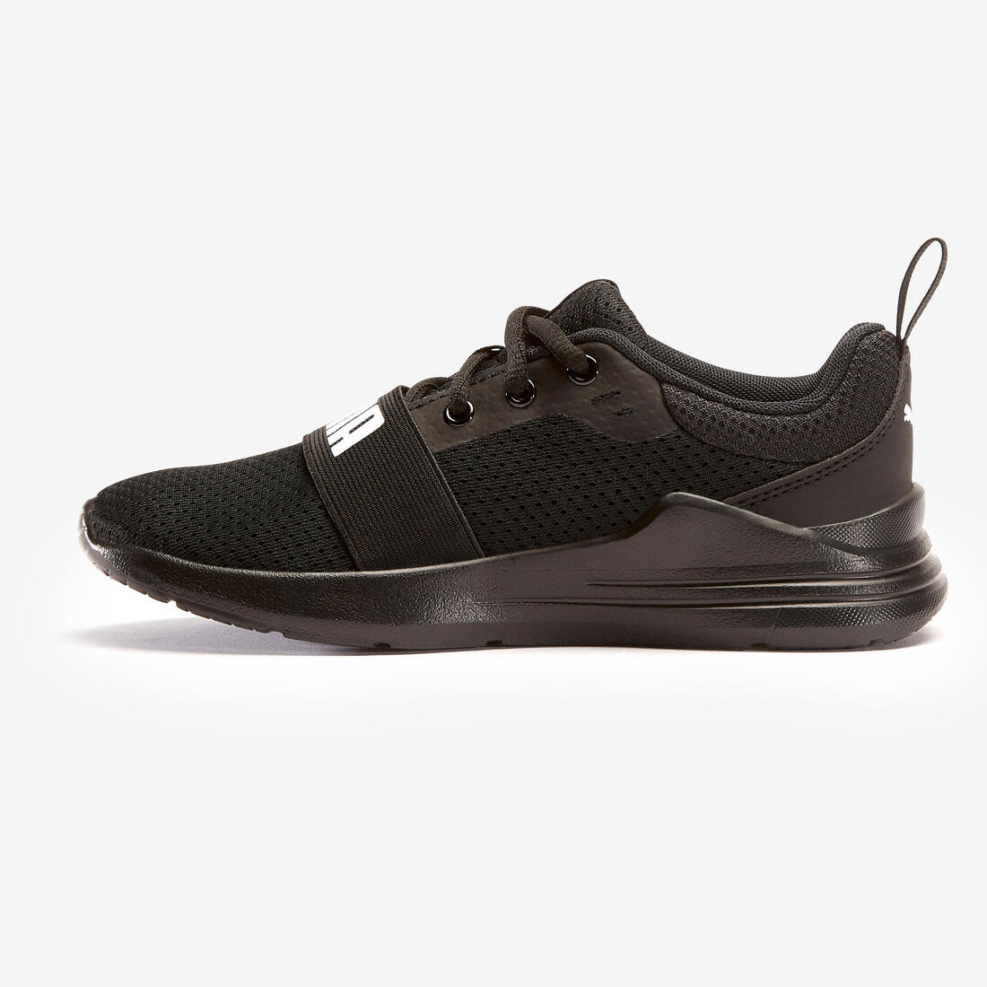 article en promo : Baskets à lacets enfant - puma wired noir jr