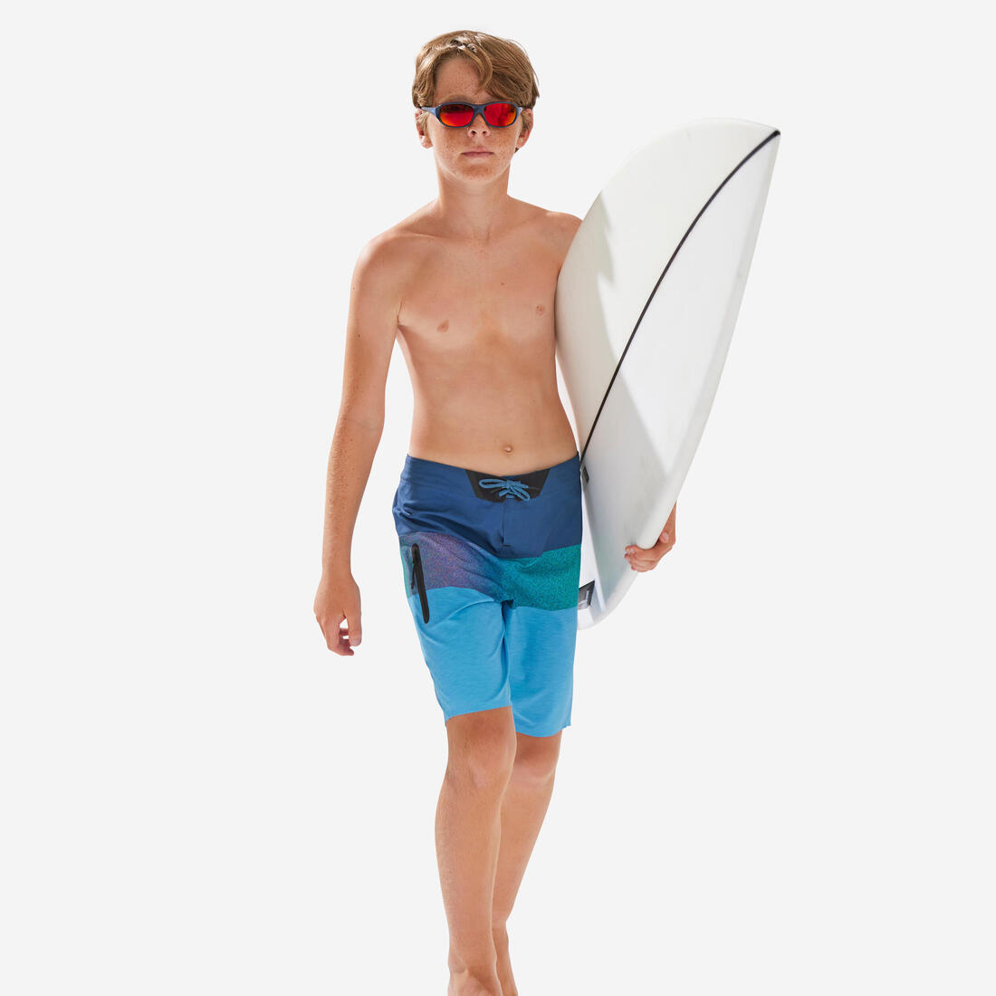 article en promo : Maillot de bain boardshort garcon 900l tween ocean blue