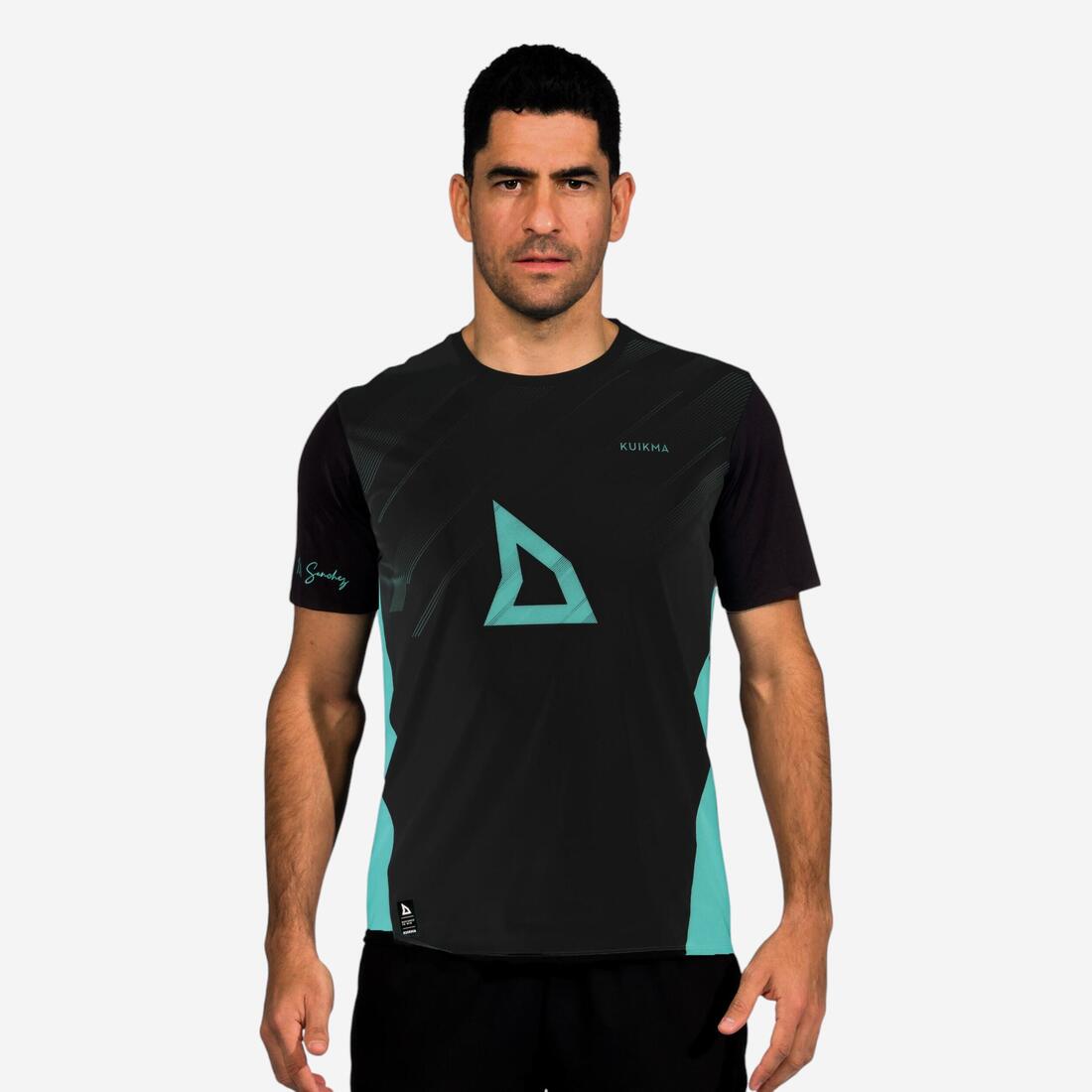 article en promo : T-shirt de padel manches courtes technique homme - kuikma pts pro maxi sanchez