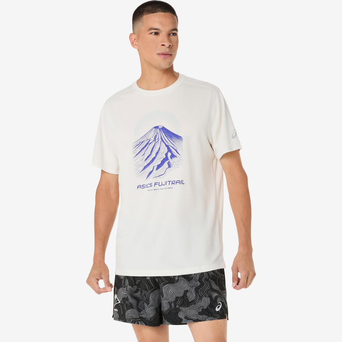 article en promo : T-shirt de trail running léger et respirant homme, asics fujitrail