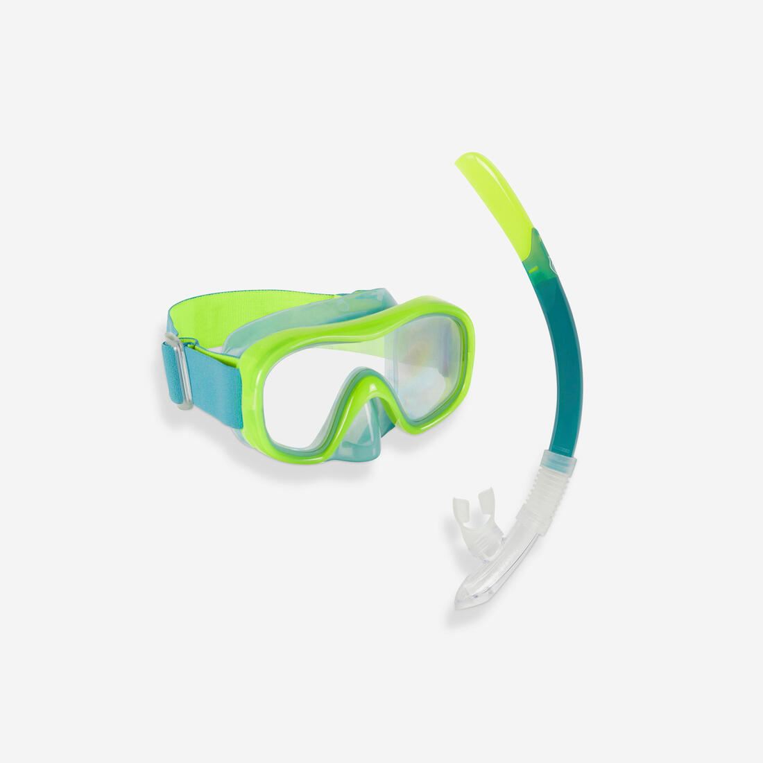 article en promo : Kit plongée masque et tuba snorkeling 100 valve enfant
