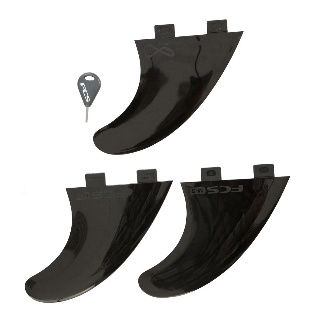article en promo : Kit 3 ailerons fcs pour kayak ouassou bic