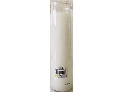 article en promo : Bougie cylindrique blanche