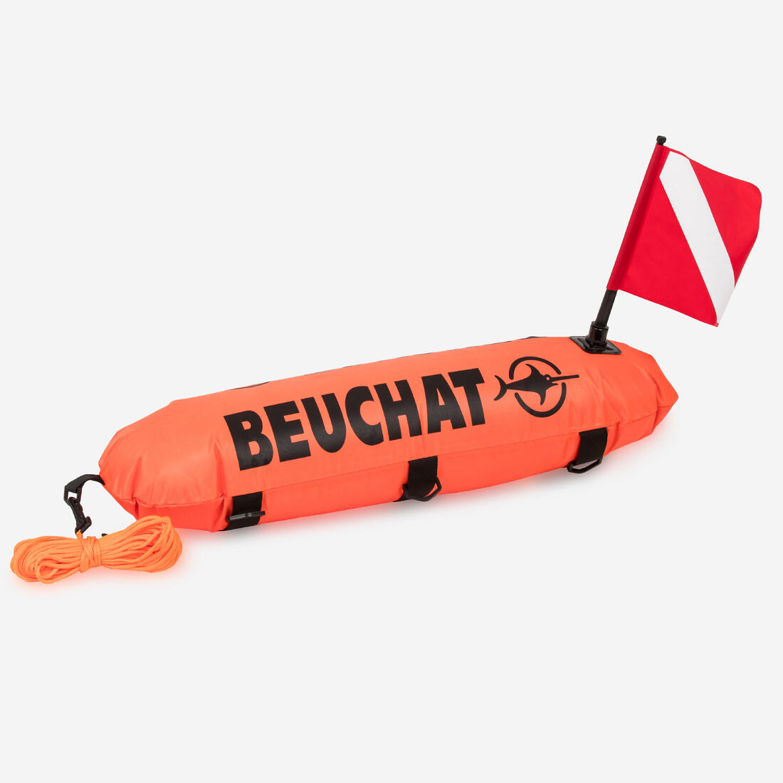article en promo : Bouée chasse sous-marine apnée - beuchat bouée longue double enveloppe torpille