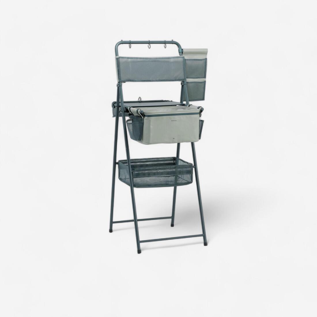 article en promo : Meuble evier de camping, avec réservoir pour eaux grises et multiples rangements