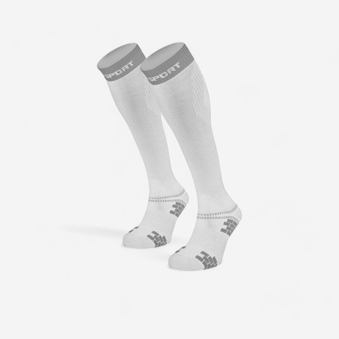 article en promo : Chaussettes de compression mixte recovery evo bv sport blanches