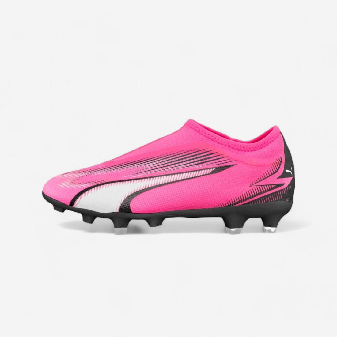 article en promo : Puma ultra match laceless fg/ag enfant rose