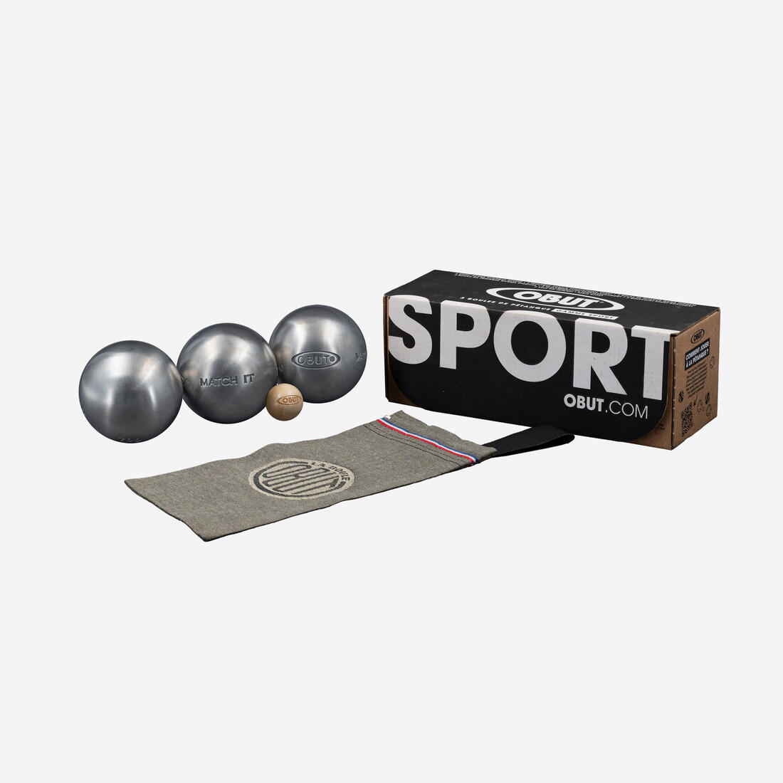 article en promo : 3 BOULES DE PÉTANQUE COMPÉTITION OBUT MATCH IT