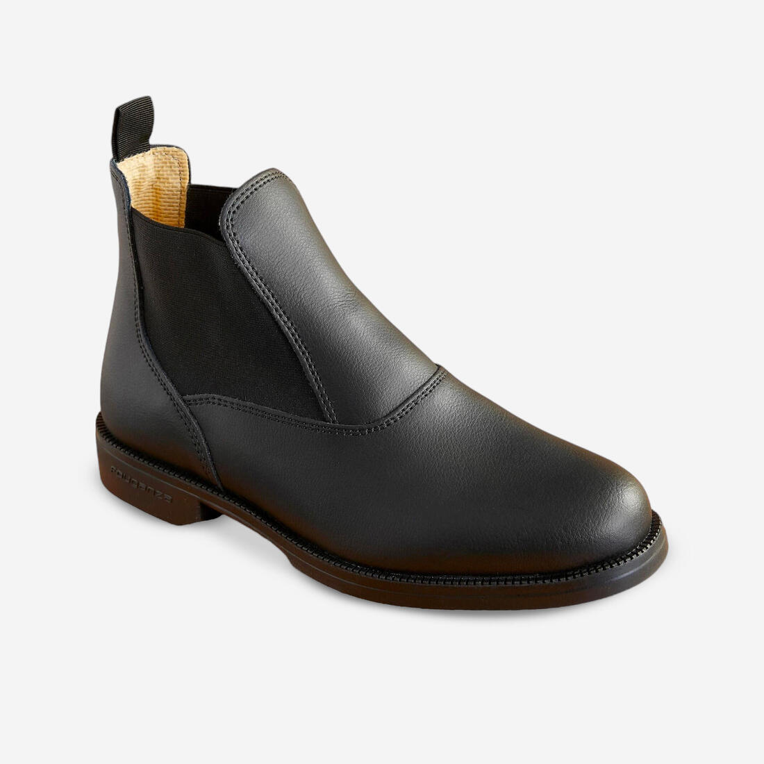 article en promo : Boots équitation adulte classic cuir noir