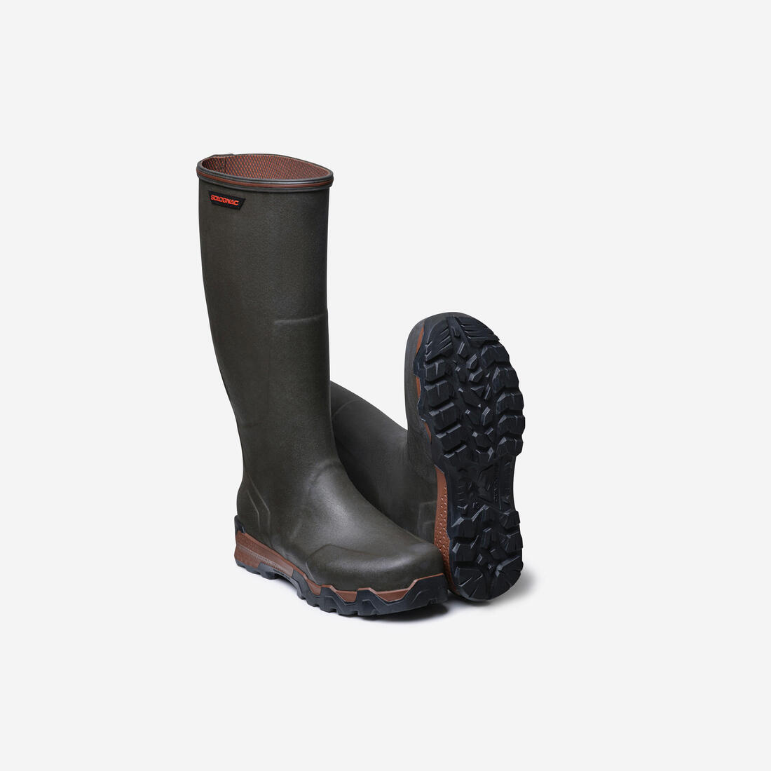 article en promo : Bottes chasse confort  caoutchouc 900