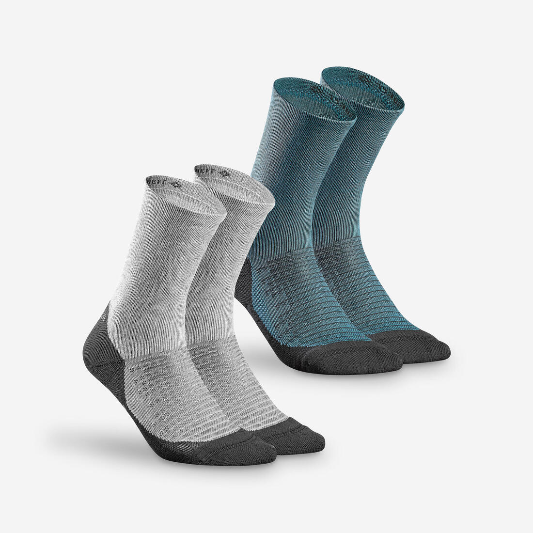 article en promo : Chaussettes de randonnée hautes (2 paires) adulte, Hike 100