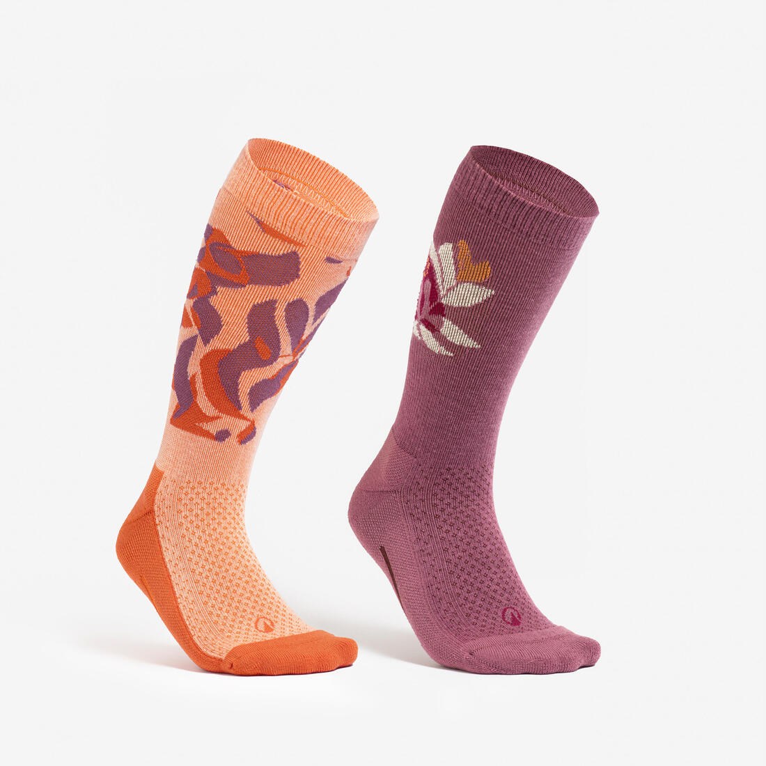 article en promo : Chaussettes de randonnée hautes lyocell & lin (2 paires) adulte, hike 100 limit.